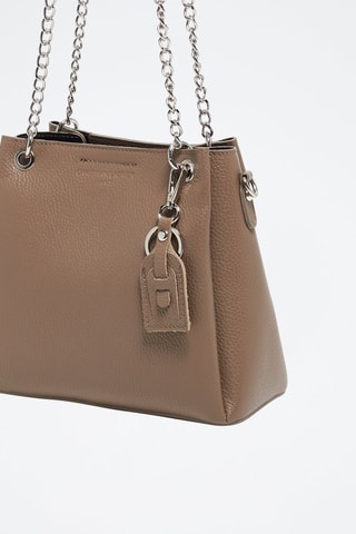 Sac à main en cuir Rachel - Taupe