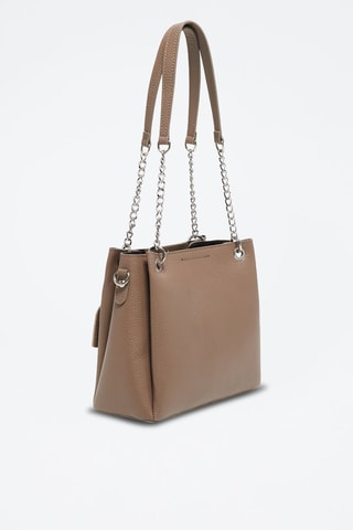 Sac à main en cuir Rachel - Taupe
