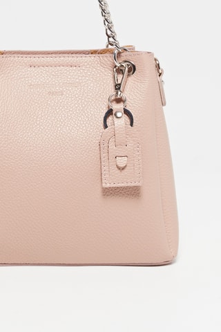 Sac porté épaule en cuir Rachel - Beige