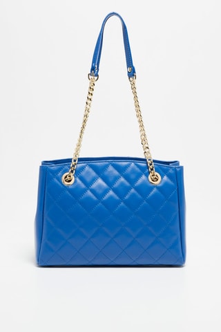 Sac porté épaule en cuir Pauline - Bleu