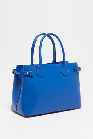 Sac à main en cuir Anita - Bleu