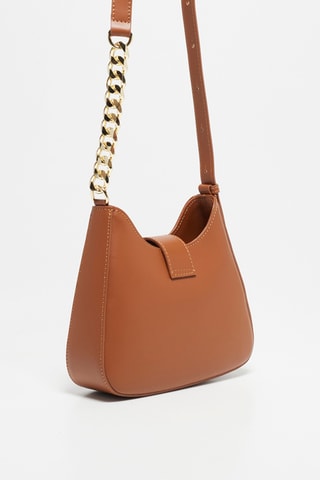 Sac bandoulière en cuir Hely - Camel