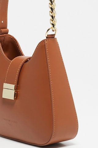 Sac bandoulière en cuir Hely - Camel
