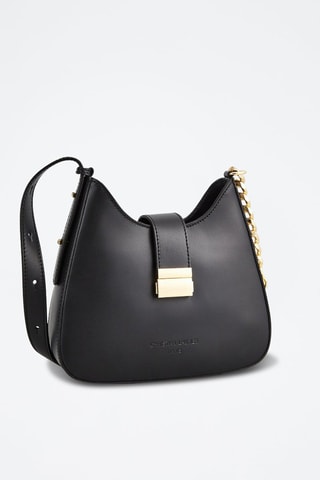 Sac bandoulière en cuir Hely - Noir