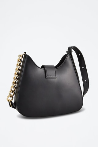 Sac bandoulière en cuir Hely - Noir