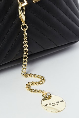Sac banane en cuir Manel - Noir