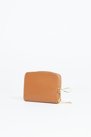 Porte-monnaie en cuir Reya - Camel