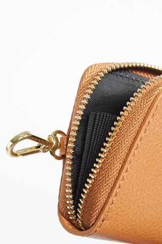 Porte-monnaie en cuir Reya - Camel