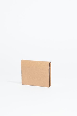 Porte-cartes en cuir Sonia - Beige