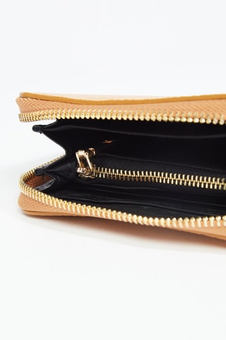 Portefeuille en cuir Jaida - Moutarde