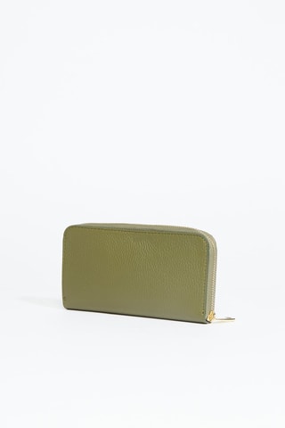 Portefeuille en cuir Hania - Vert