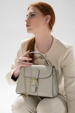 Sac bandoulière en cuir Allana - Blanc