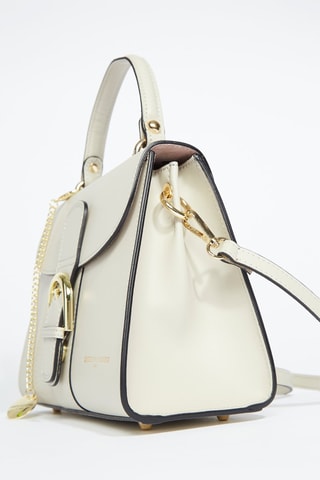 Sac bandoulière en cuir Allana - Blanc