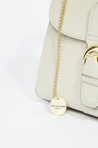 Sac bandoulière en cuir Allana - Blanc