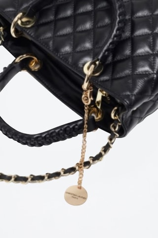 Sac à main en cuir Sofia - Noir
