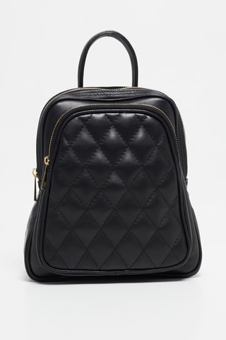 Sac à dos en cuir Capucine - Noir