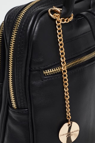 Sac à dos en cuir Capucine - Noir
