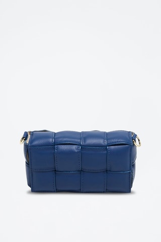 Sac bandoulière en cuir Atta - Bleu