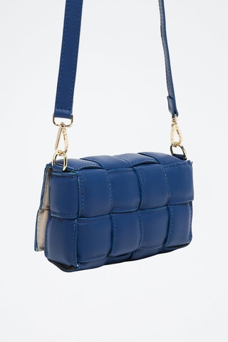 Sac bandoulière en cuir Atta - Bleu