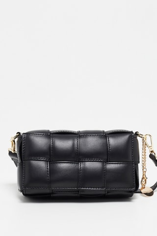 Sac bandoulière en cuir Atta - Noir