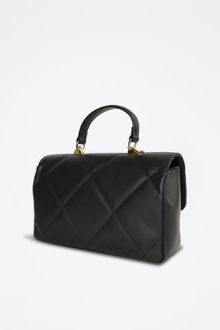 Sac à main en cuir Enya - Noir - Noir