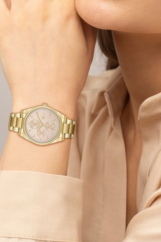 Stalen Quartz Horloge - Goudkleurig
