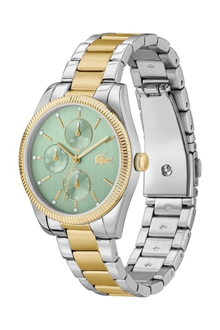 Stalen Quartz Horloge - Goudkleurig en Zilverkleurig
