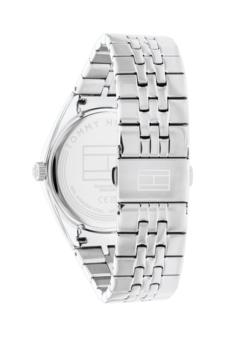 Stalen Quartz Horloge Monica - Chronograaf - Zilverkleurig en Roze