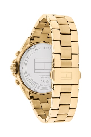 Stalen Quartz Horloge - Goudkleurig en Bruin