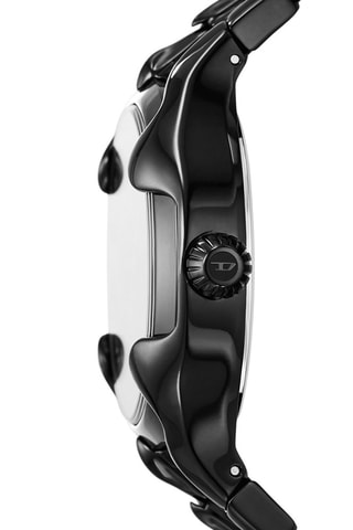 Stalen Quartz Horloge Vert - Zwart en Blauw