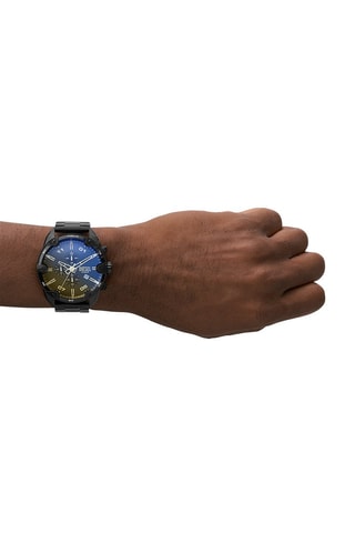 Stalen Quartz Horloge Chronograaf - Zwart