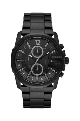 Stalen Quartz Horloge Master Chief - Chronograaf - Zwart