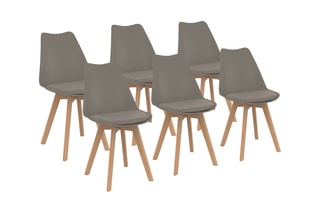 6 chaises Nordia - 46 x 40 x 45 cm