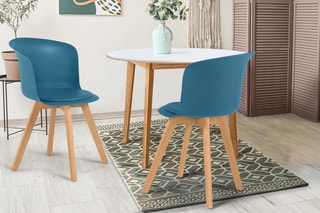 2 chaises Lara - 54,5 x 75 x 43 cm