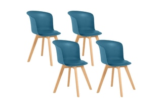 4 chaises Lara - 54,5 x 75 x 43 cm
