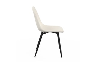 4 chaises Sofia - 43 x 86 x 54 cm - Revêtement tissu bouclette