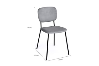2 chaises Clara - 49,5 x 83 x 44 cm