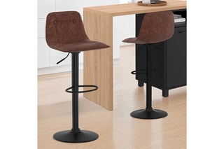 2 tabourets de bar Edison - 39 x 83-104 x 42 cm