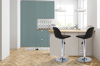 2 tabourets de bar Karl - 38 x 104 cm