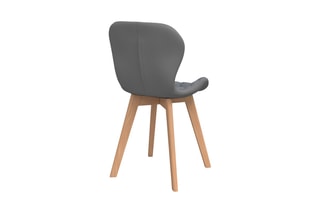 4 chaises en bois et hévéa Gladys - 50 x 48 x 79 cm