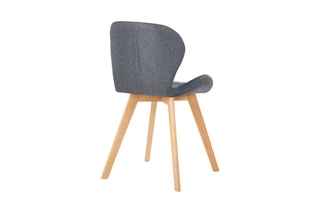 4 chaises en bois et hévéa Gatsby - 50 x 79 x 48 cm