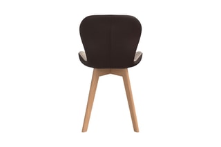 4 chaises Gladys - Structure en bois - Pieds en hévéa - 50 x 79 x 48 cm