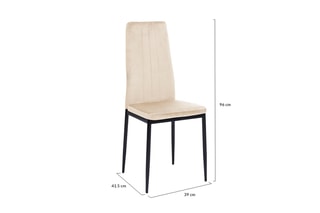 4 chaises Jade - 39 x 96 x 41,5 cm