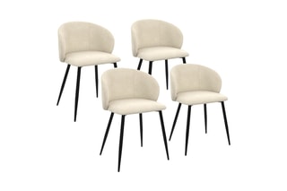4 chaises Léona - 51 x 71 x 53 cm