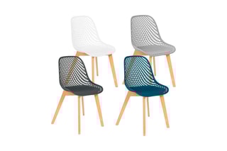 4 chaises Maelle - 54 x 86 x 56 cm