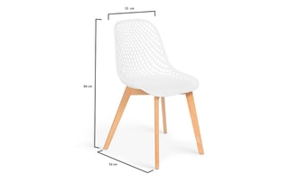 4 chaises Maelle - 54 x 86 x 56 cm