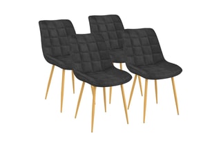 4 chaises en bois Mélinda - 20 x 46 x 62,5 cm