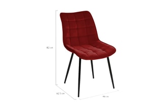 4 chaises contemporaines Melinda - 46 x 82 x 62,5 cm