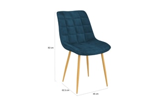 4 chaises en bois Mélinda - 20 x 46 x 62,5 cm