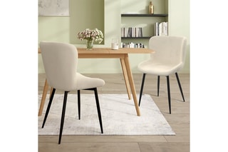 2 chaises Taylor - 50 x H79 x 52 cm - Revêtement en velours